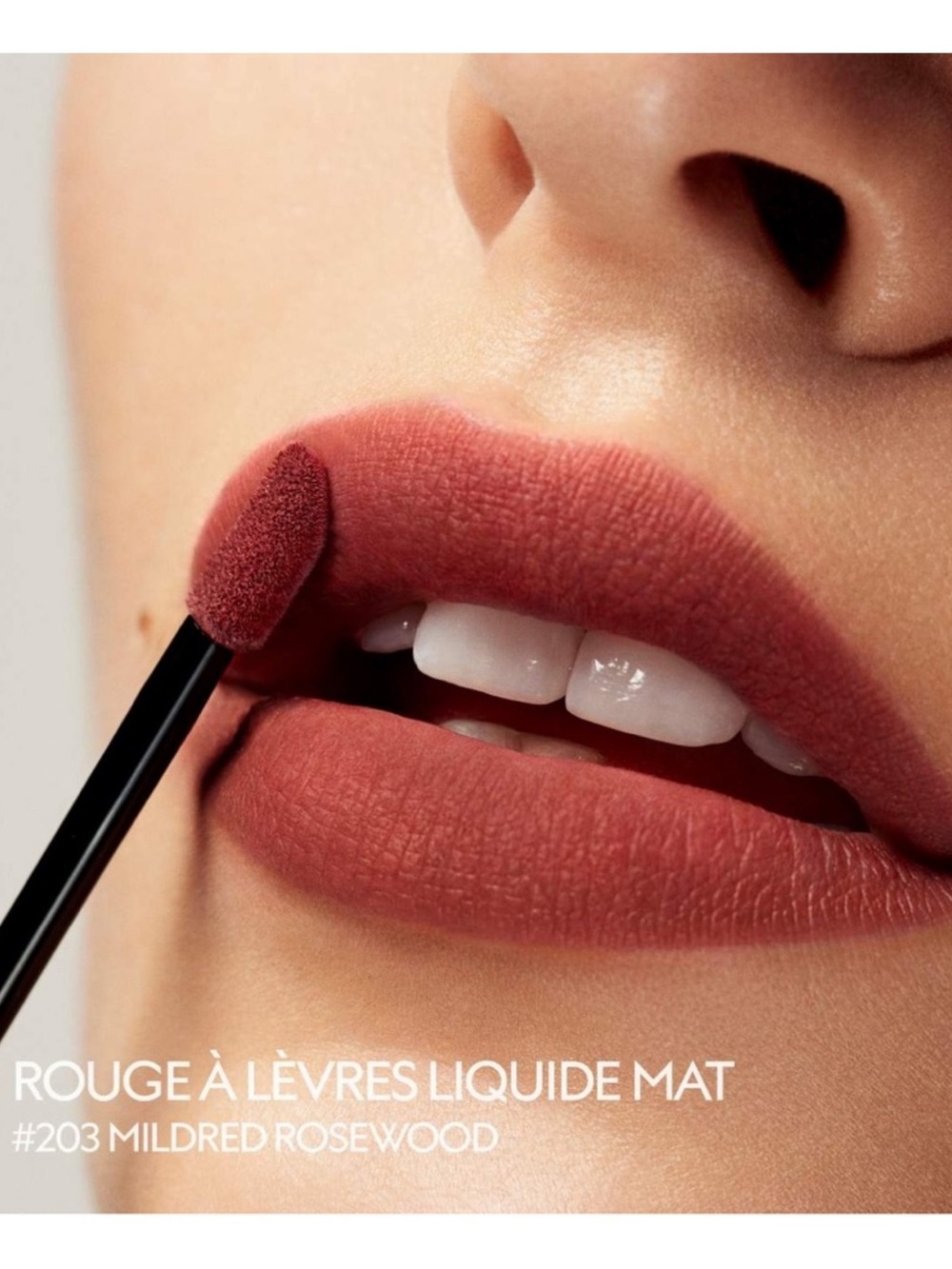 🆕 Gucci 203 Mildred Rosewood Matte Lipstick Velvet Transfer Proof Fall Moody NWT